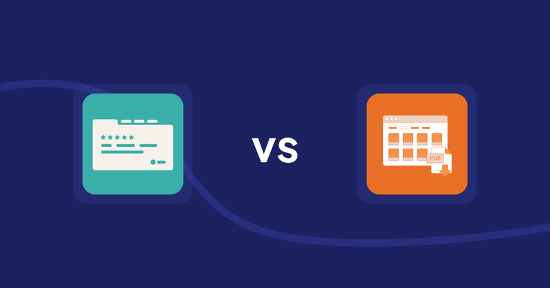 Shopify Product Display Apps: Smart Tabs ‑ Product Tabs vs Meetanshi PDF Product Catalog