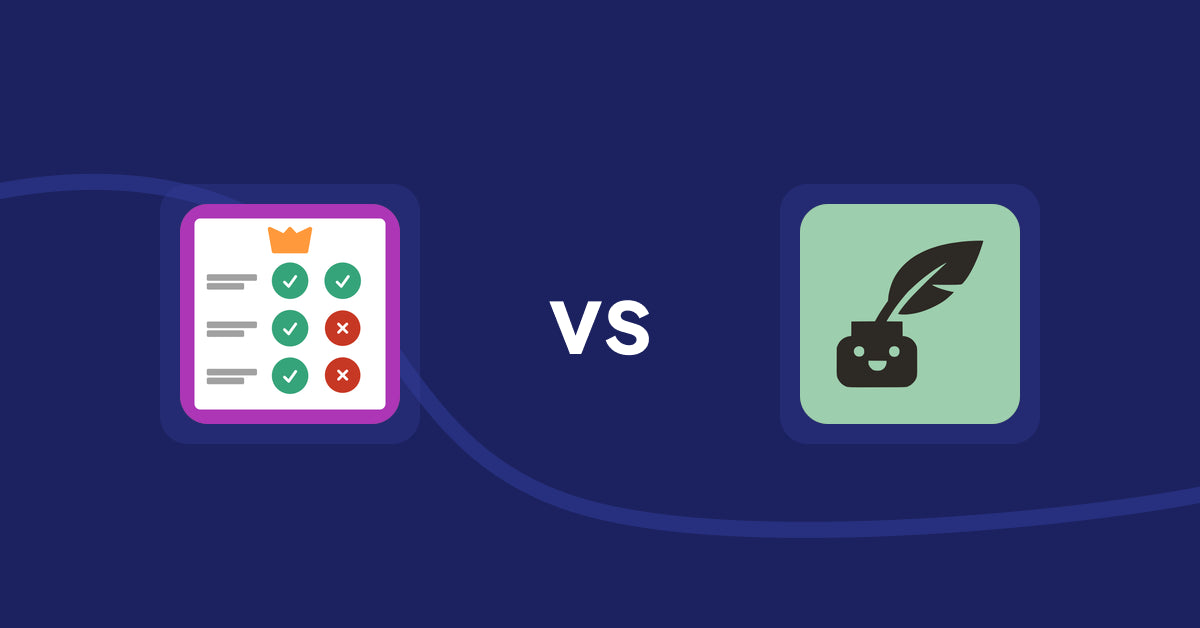 Shopify Product Display Apps: Pretty Comparison Tables vs Copybuddy