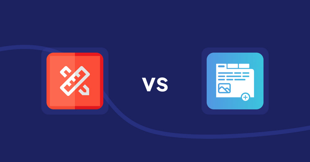 Shopify Product Display Apps: RT: Size Chart, Size Guide vs Advanced Product Tabs