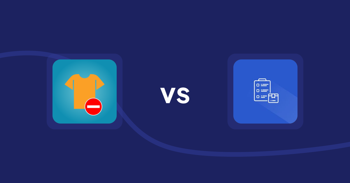 Shopify Product Display Apps: Products Unavailable vs Addify ‑ Products Table List