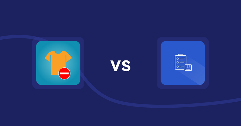 Shopify Product Display Apps: Products Unavailable vs Addify ‑ Products Table List