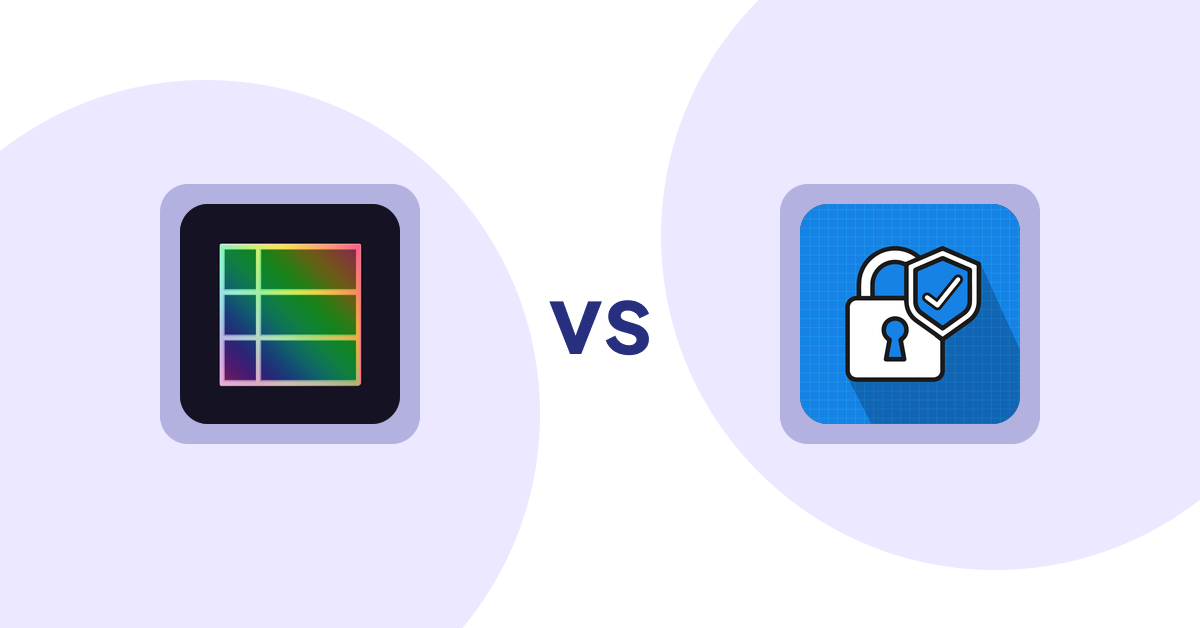 Shopify Product Display Apps: TableFlow Specification Table vs. B2B Essential Locks