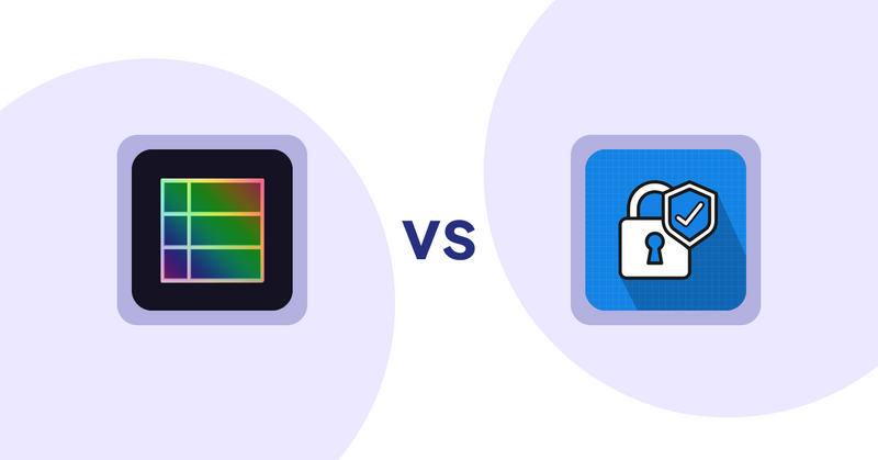 Shopify Product Display Apps: TableFlow Specification Table vs. B2B Essential Locks