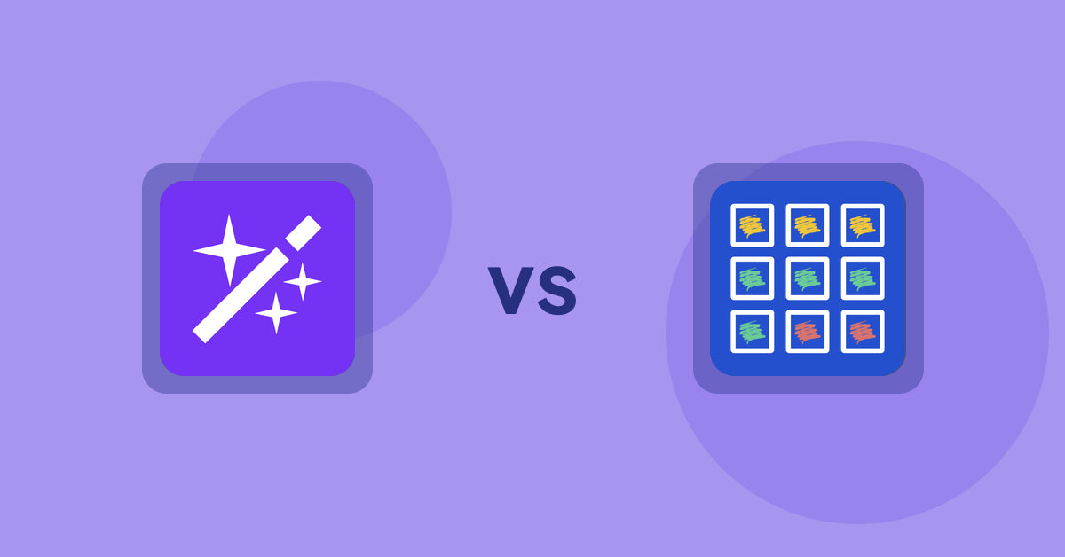 Shopify Product Display Apps: Magi ‑ AI Write Description vs Pixc: Visual Merchandising