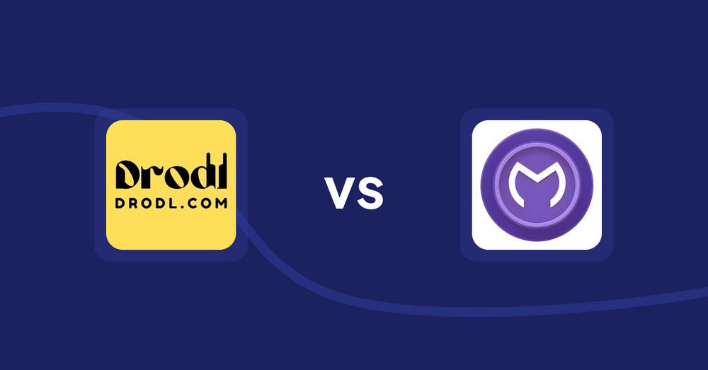 Shopify Product Display Apps: Drodl: Hide SoldOut Products vs OnModel ‑ AI Models Photos