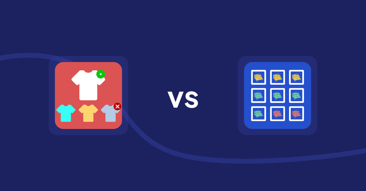 Shopify Product Display Apps: ST: Product & Collection Sort vs. Pixc: Visual Merchandising