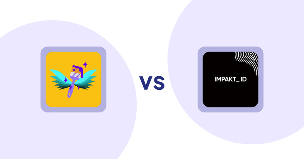 Shopify Product Display Apps: Badgfly ‑ Product Personalizer vs IMPAKT ID: fashion CO2 tracker