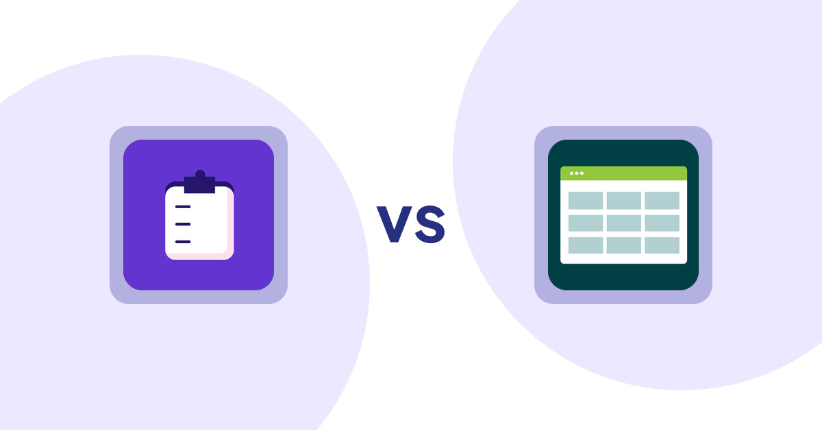 Shopify Product Display Apps: WSH Order Form & ReOrder vs Product Table