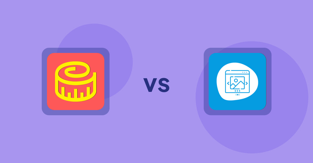 Shopify Product Display Apps: Snake Size Chart & Size Guide vs Quick Product Navigator Slide