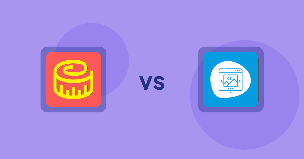 Shopify Product Display Apps: Snake Size Chart & Size Guide vs Quick Product Navigator Slide