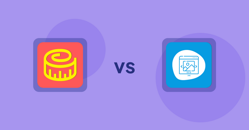 Shopify Product Display Apps: Snake Size Chart & Size Guide vs Quick Product Navigator Slide