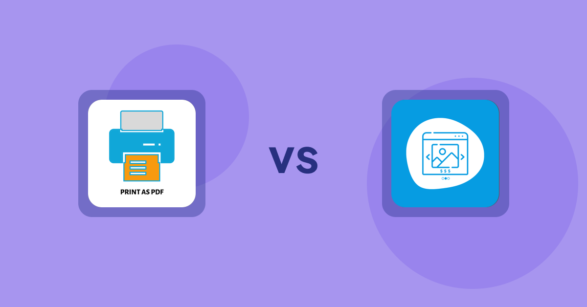 Shopify Product Display Apps: LitPDP - Print as PDF vs Quick Product Navigator Slide