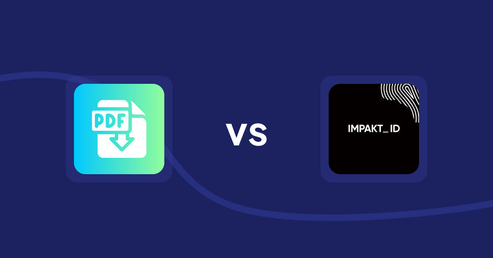 Shopify Product Display Apps: Hukify ‑ PDF Catalog Printer vs IMPAKT ID: fashion CO2 tracker