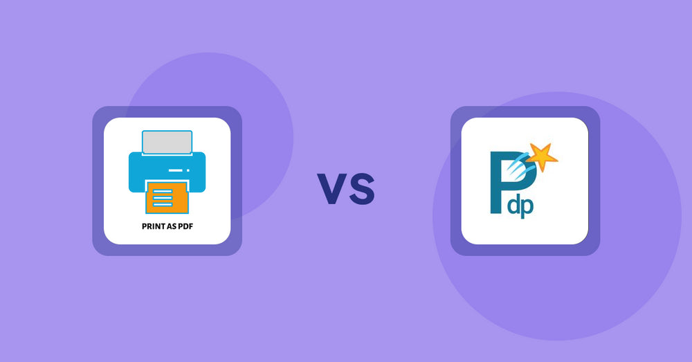 Shopify Product Display Apps: LitPDP ‑ Print as PDF vs PDP Star