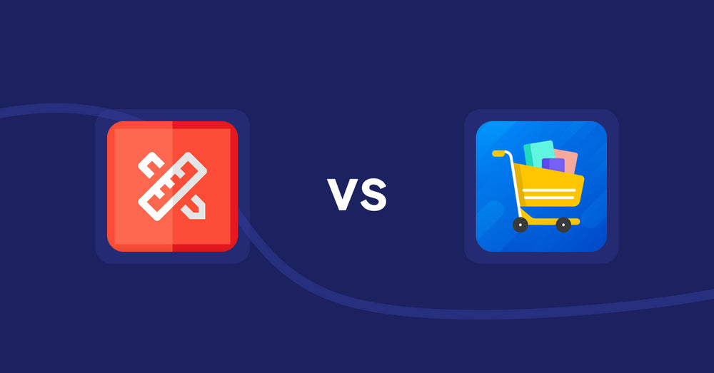 Shopify Product Display Apps: RT: Size Chart, Size Guide vs. Prezen Wholesale Order