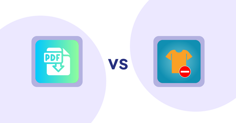 Shopify Product display Apps: Hukify ‑ PDF Catalog Printer vs Products Unavailable
