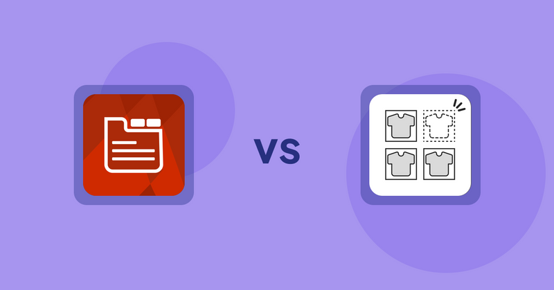 Shopify Product Display Apps: Tabs: SEO Product Tabs with AI vs シンプル売り切れ非表示｜在庫切れ商品の表示変更