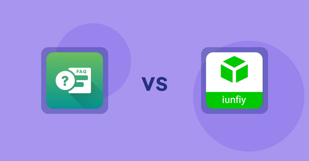 Shopify Product Display Apps: FAQ Expert: Product FAQ vs iunfiy • Related Products