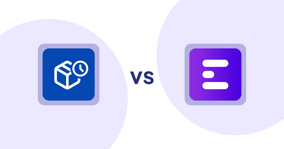 Shopify Product Display Apps: PreOrder Alpha vs ANG Extra Menu