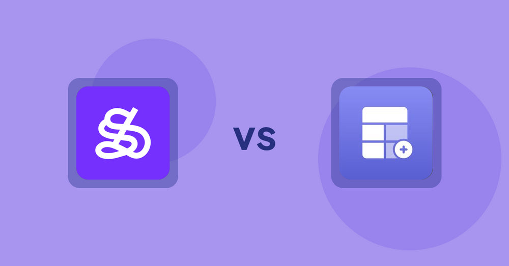 Shopify Product Display Apps: WeShop AI: Model & Product Photo vs Eazy Specification Tags Table