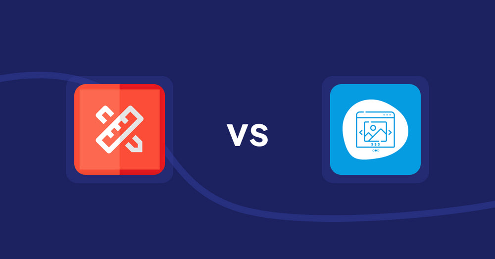 Shopify Product Display Apps: RT: Size Chart, Size Guide vs Quick Product Navigator Slide