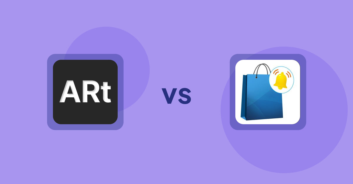 Shopify Product Display Apps: Wall Art Viewer AR vs CartBar ‑ Product Purchase Bar