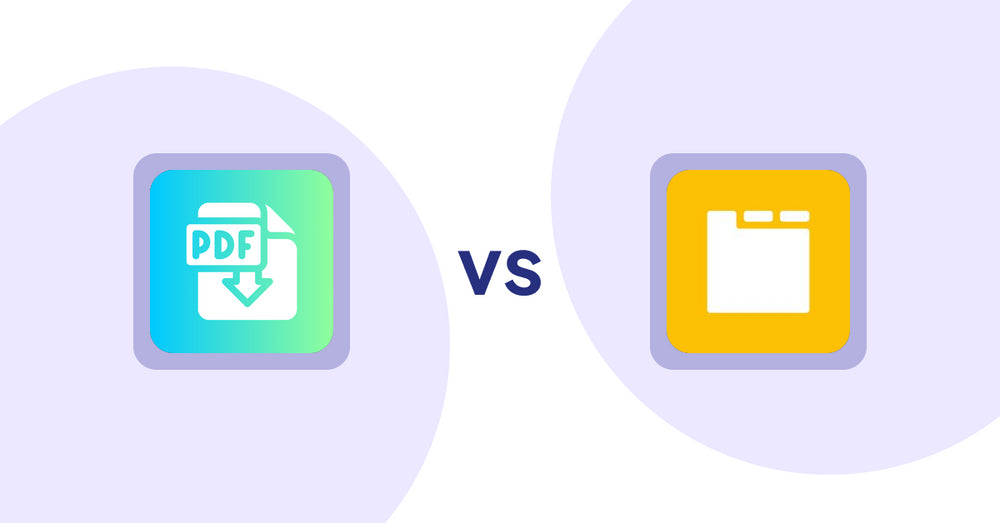 Shopify Product Display Apps: Hukify ‑ PDF Catalog Printer vs. Ymq Product Tabs