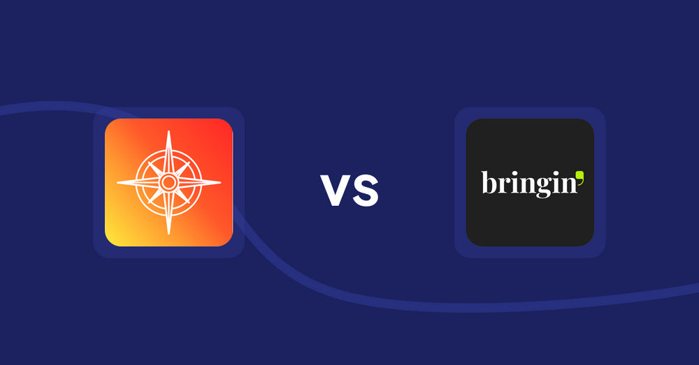 Shopify Product Display Apps: Compass Navigation vs Bringin