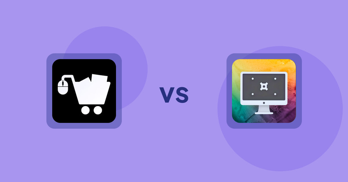 Shopify Product Display Apps: LM Add To Cart Sticky vs PC Builder