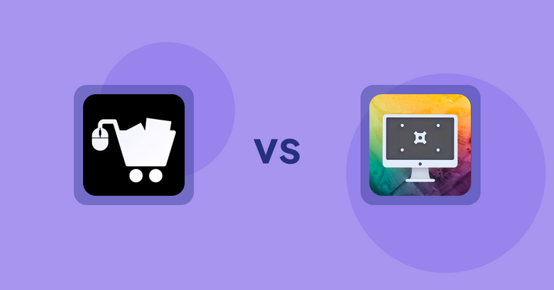 Shopify Product Display Apps: LM Add To Cart Sticky vs PC Builder