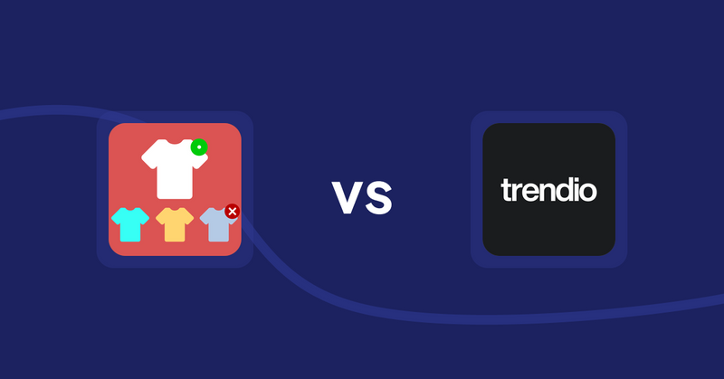Shopify Product Display Apps: ST: Product & Collection Sort vs Trendio