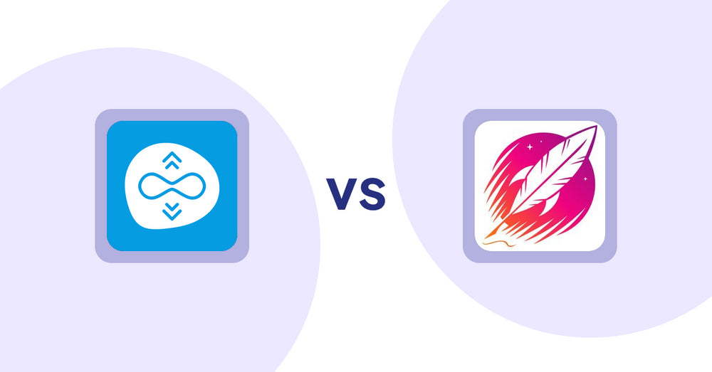 Shopify Product Display Apps: Scroll Freely: Infinite Scroll vs Wordsmith: Content Generator