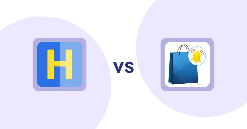 Shopify Product Display Apps: HiVar: Hide Sold Out Variants vs CartBar - Product Purchase Bar