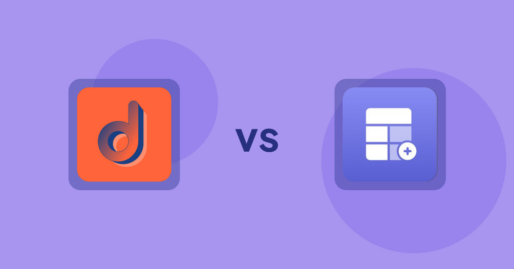 Shopify Product Display Apps: Social Shopper Pro - Instagram vs Eazy Specification Tags Table