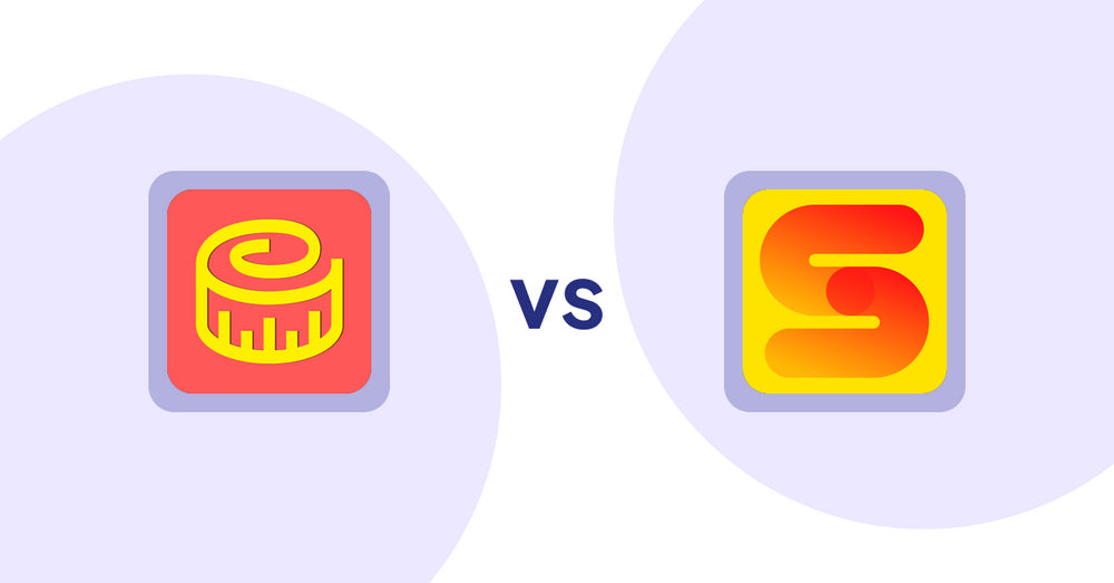Shopify Product Display Apps: Snake Size Chart & Size Guide vs ST: Inventory & Sold Count Pro