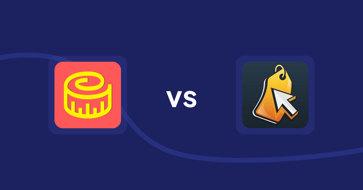 Shopify Product Display Apps: Snake Size Chart & Size Guide vs Iconic: Product Features
