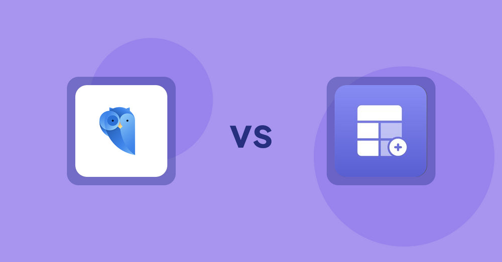 Shopify Product Display Apps: Findify Search & Merchandise vs Eazy Specification Tags Table