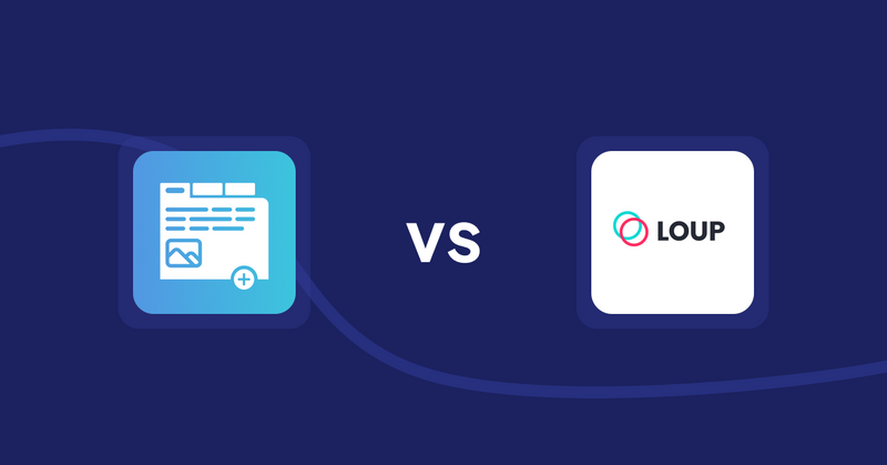 Shopify Product Display Apps: Advanced Product Tabs vs. Loup: Sell on Instagram
