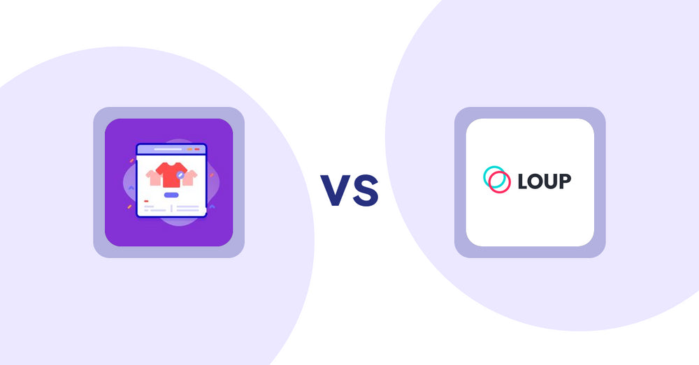 Shopify Product Display Apps: Variant Title Magic vs. Loup: Sell on Instagram