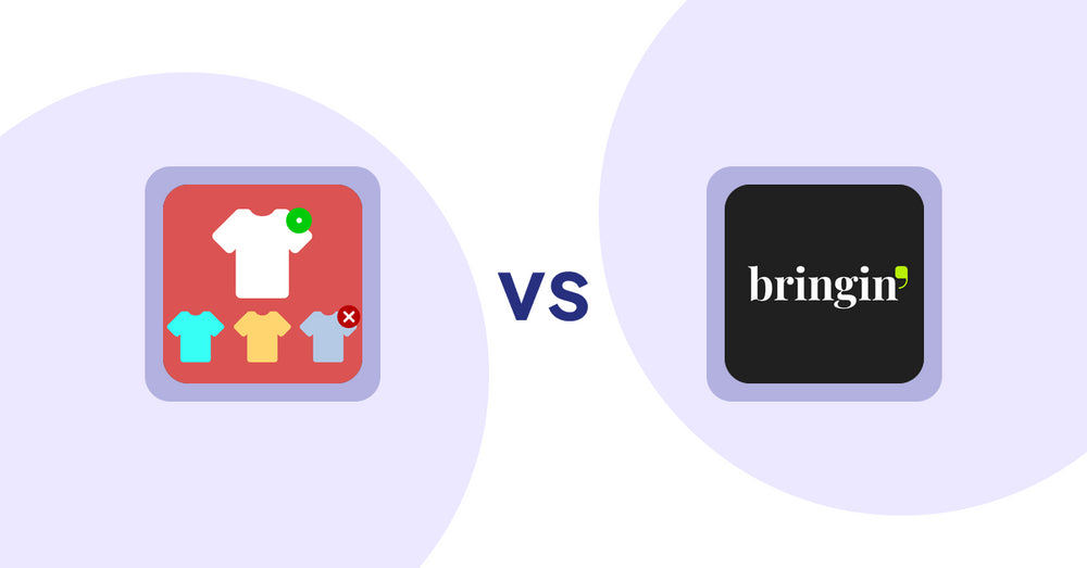 Shopify Product Display Apps: ST: Product & Collection Sort vs Bringin