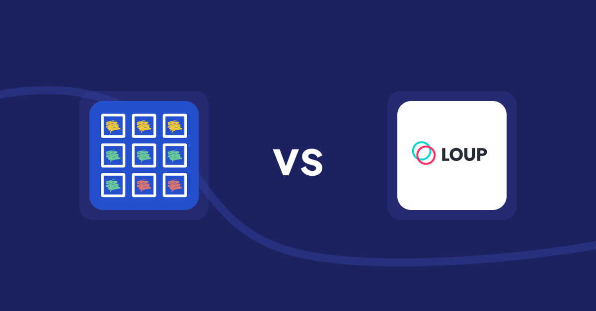 Shopify Product Display Apps: Pixc: Visual Merchandising vs Loup: Sell on Instagram
