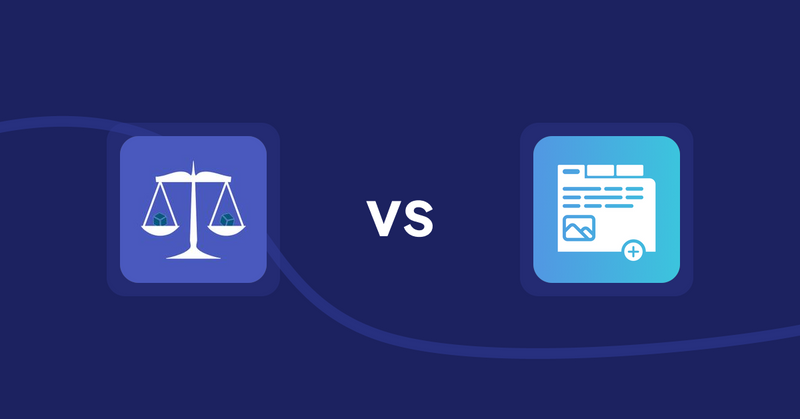 Shopify Product Display Apps: Equate ‑ Product Compare vs Advanced Product Tabs