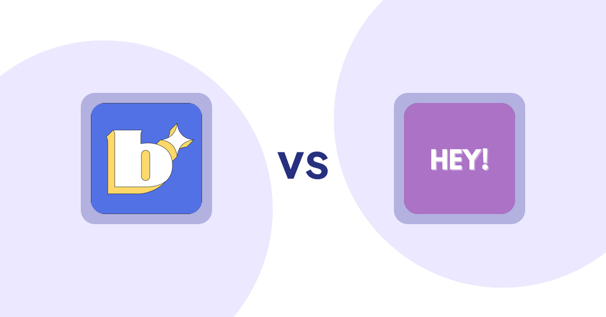 Shopify Product Display Apps: Because: CRO + Personalization vs Hey! Product Page Banner& Text