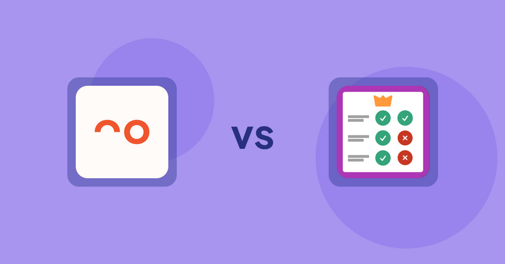 Shopify Product Display Apps: soona ‑ Content For Commerce vs Pretty Comparison Tables