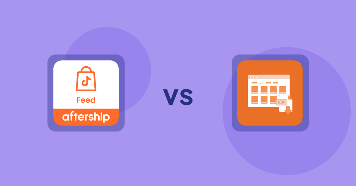 Shopify Product Display Apps: AfterShip Feed for TikTok Shop vs Meetanshi PDF Product Catalog