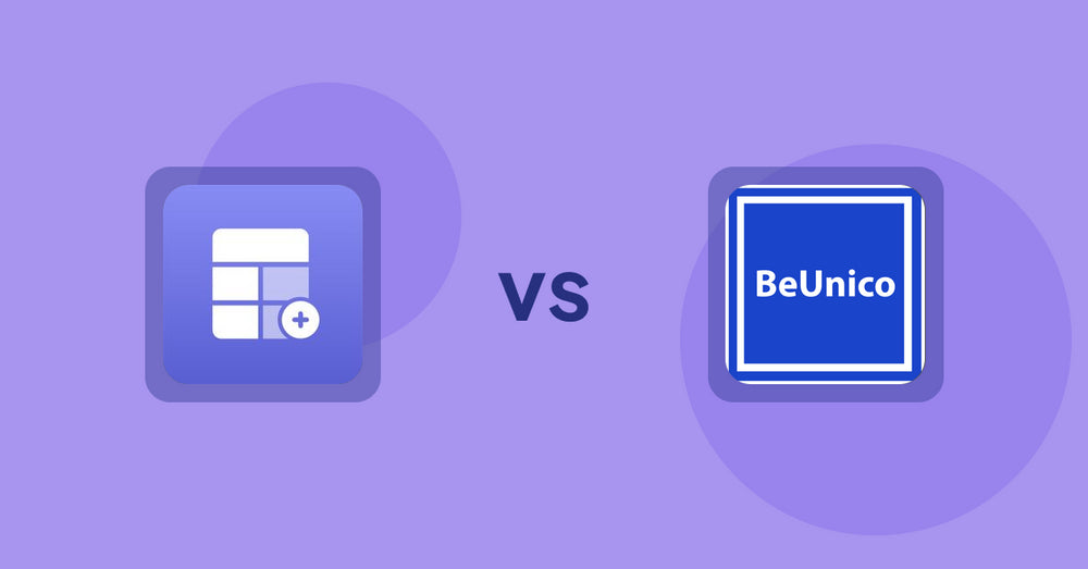 Shopify Product Display Apps: Eazy Specification Tags Table vs BeUnico