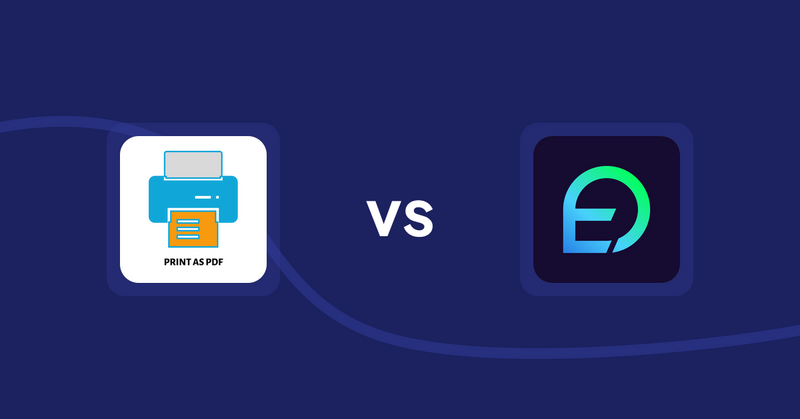 Shopify Product Display Apps: LitPDP ‑ Print as PDF vs EasyDisplay: Product Showcase