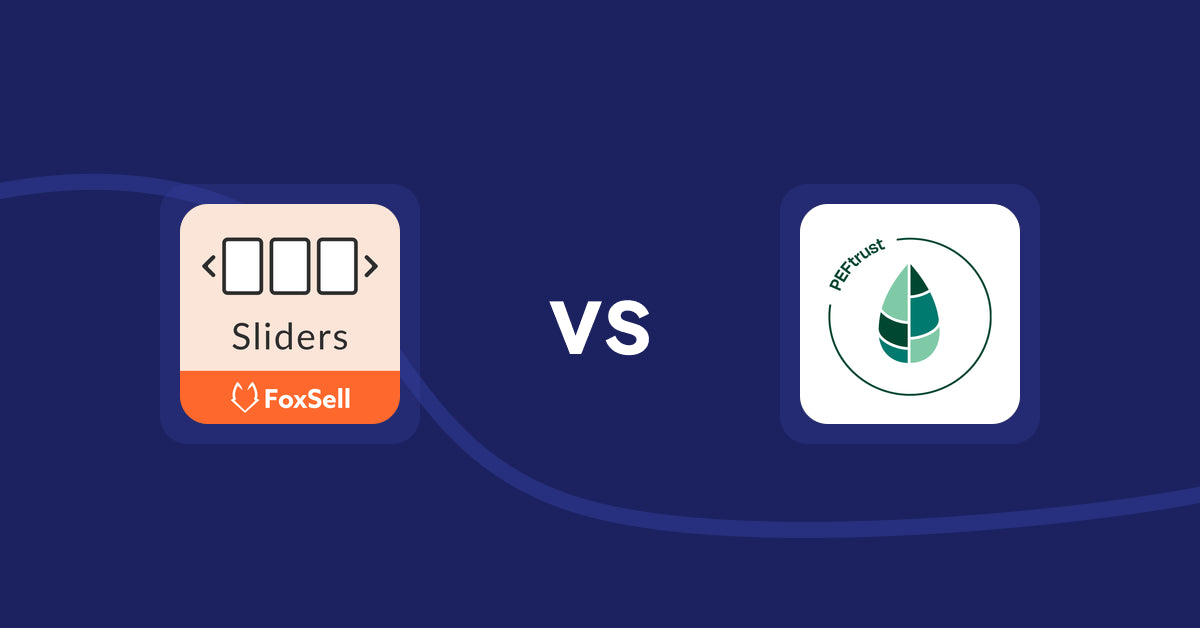 Shopify Product Display Apps: FoxSell Slider & Carousel vs Peftrust
