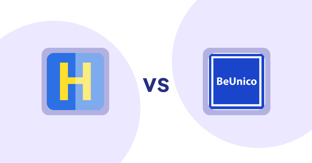 Shopify Product Display Apps: HiVar: Hide Sold Out Variants vs BeUnico