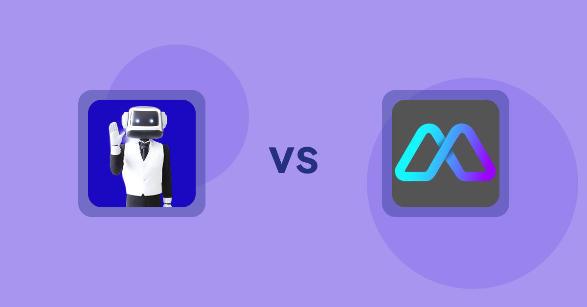 Shopify Product Display Apps: ShopCierge — AI Sales Chatbot vs. Metadrob: Create Virtual Store